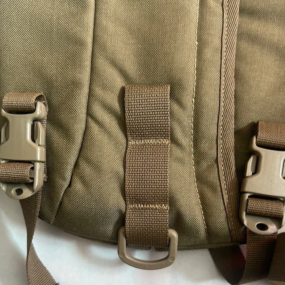 Tan Backpack with Padded Straps and Durable Fabric
